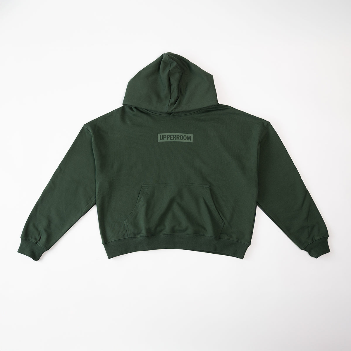 BOX LOGO HOODIE: FOREST GREEN