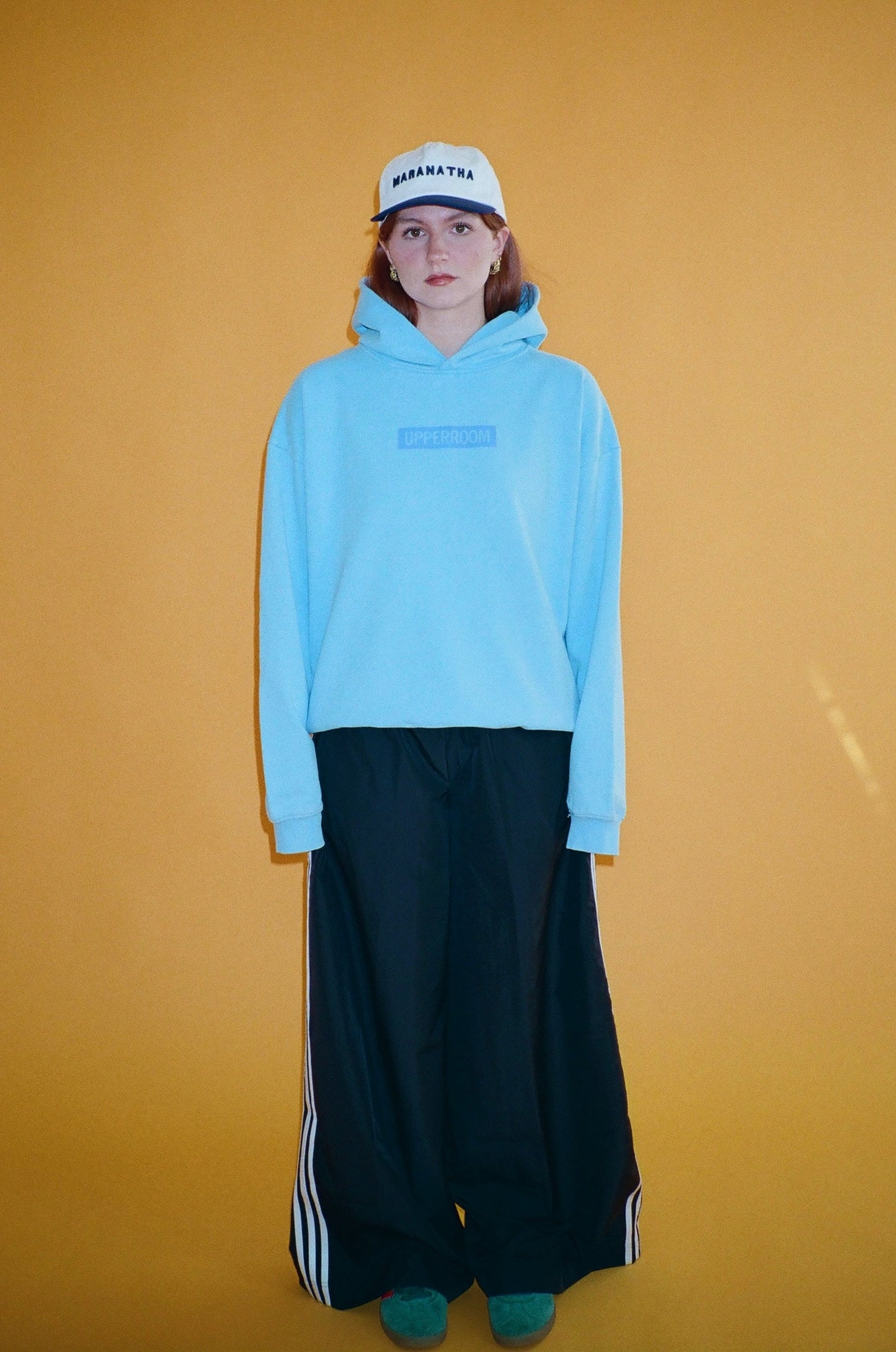 Box Logo Hoodie: Washed Blue