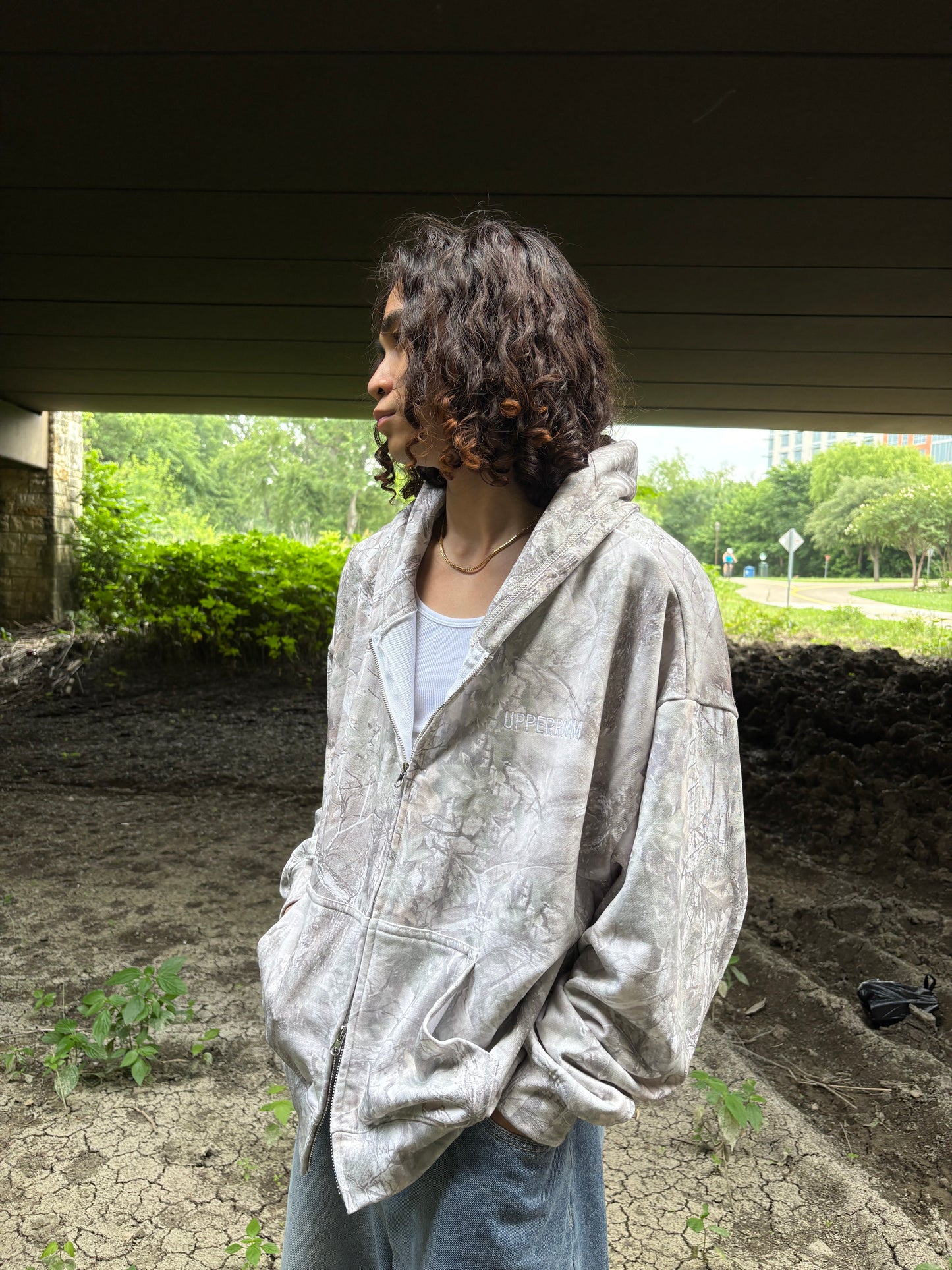 UPPERROOM ZIP HOODIE: CAMO