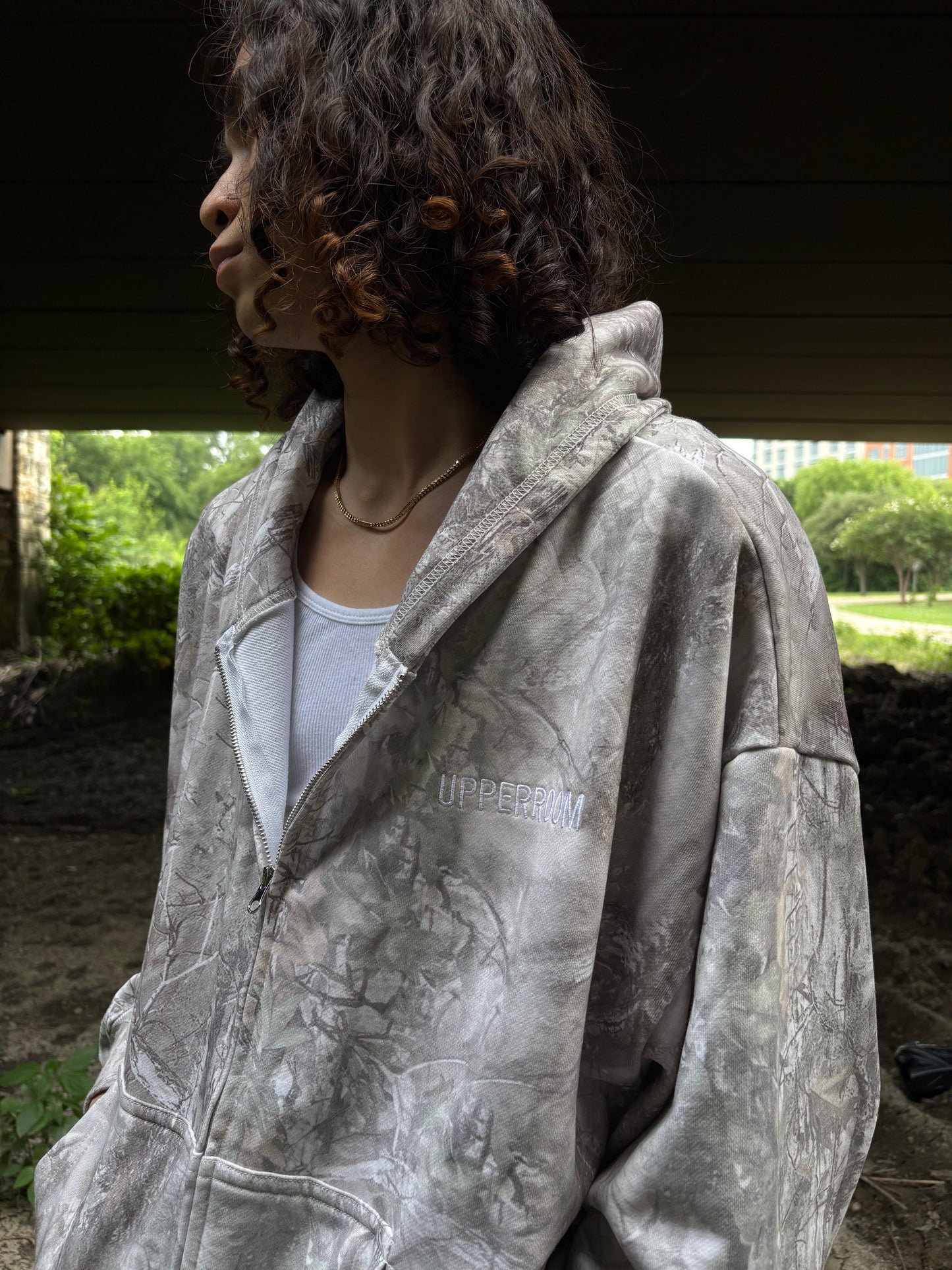 UPPERROOM ZIP HOODIE: CAMO