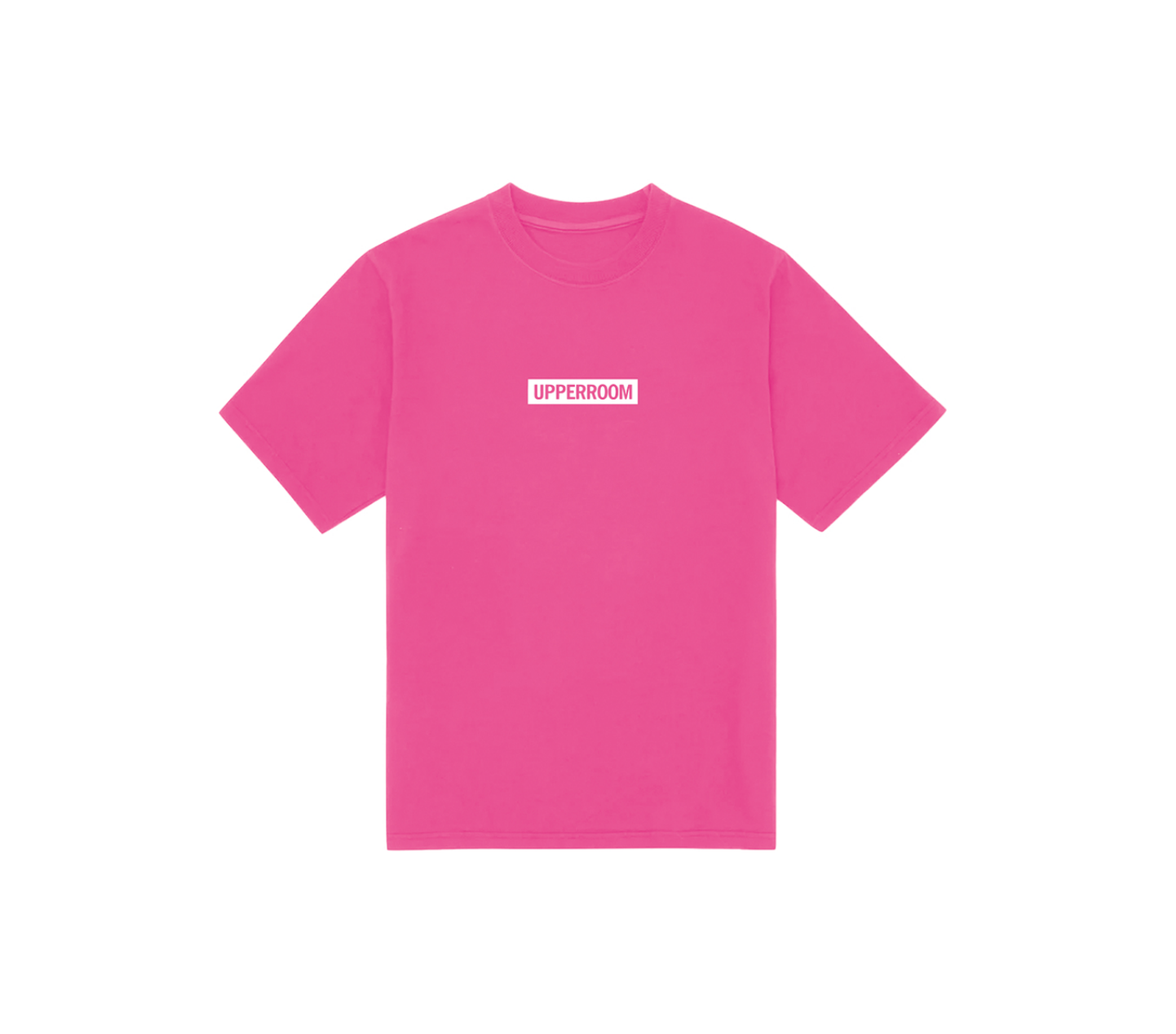 BOX LOGO TEE: NEON PINK