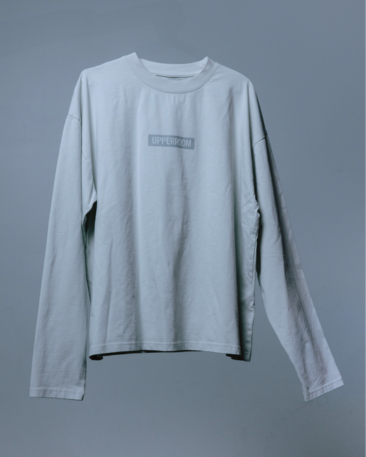 Box Logo Long Sleeve: Light White